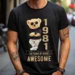 Tricou Personalizat 45 years of being awesome