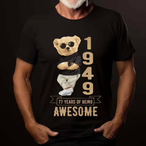 Tricou Personalizat 77 years of being awesome