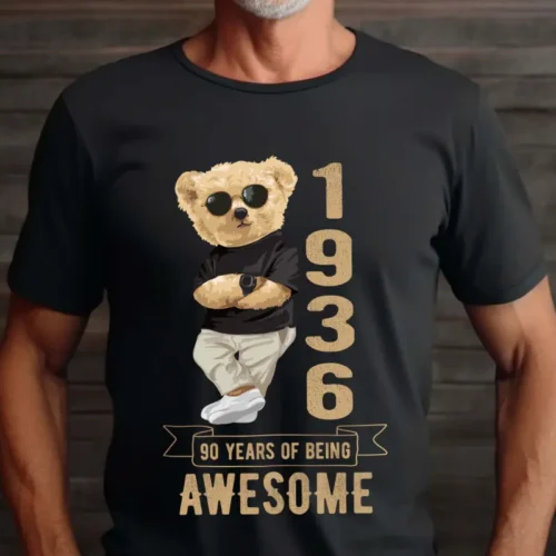 Tricou Personalizat 90 years of being awesome