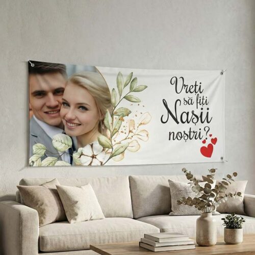 Banner cu poză Vreți să fiți nașii noștri?