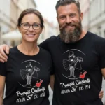 Set Tricouri Cuplu Personalizate – Proaspat Casatoriti acum 37 ani