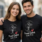 Set Tricouri Cuplu Personalizate – Proaspat Casatoriti acum 1 an