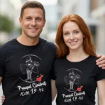Set Tricouri Cuplu Personalizate – Proaspat Casatoriti acum 19 ani