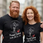 Set Tricouri Cuplu Personalizate – Proaspat Casatoriti acum 32 ani