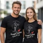 Set Tricouri Cuplu Personalizate – Proaspat Casatoriti acum 4 ani