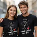 Set Tricouri Cuplu Personalizate – Proaspat Casatoriti acum 5 ani