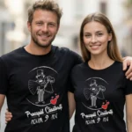Set Tricouri Cuplu Personalizate – Proaspat Casatoriti acum 9 ani