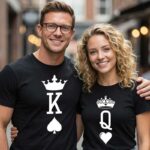 Tricouri Cuplu King Queen model1