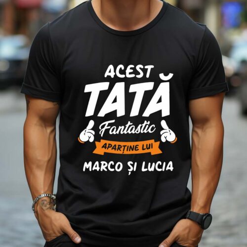 Tricou personalizat Acest tată fantastic aparține