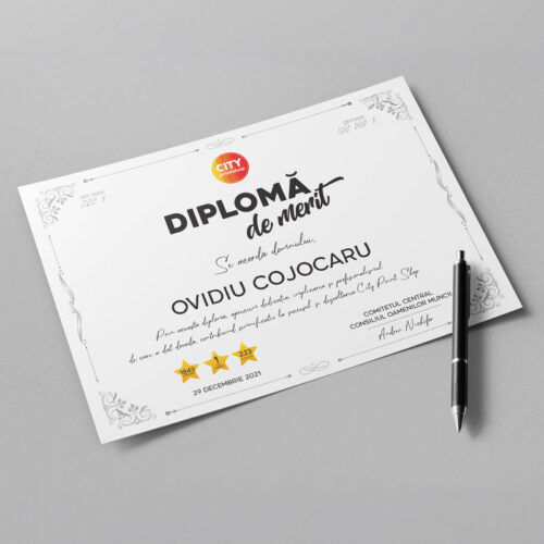 Diplomă A4 Personalizată