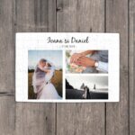 Puzzle Personalizat Magnetic - 96 de piese 20x28 cm 3 poze cu text PZ012