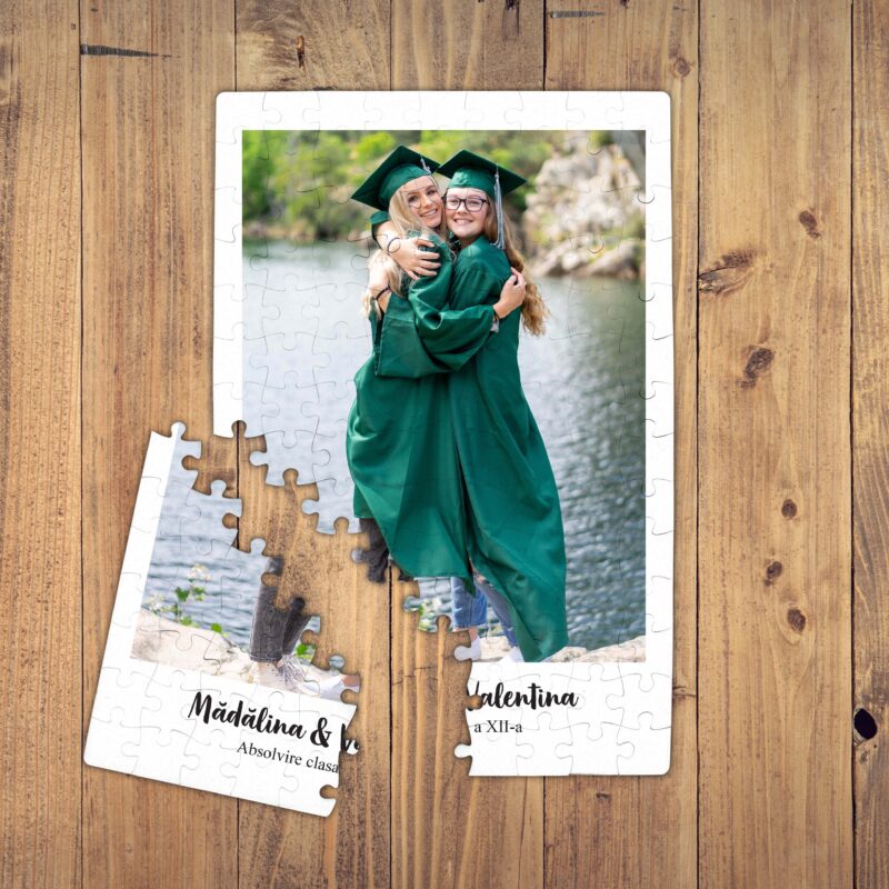 Puzzle Personalizat Magnetic - 96 de piese 20x28 cm o poza cu text PZ016 - imagine 2