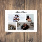 Puzzle Personalizat Magnetic - 96 de piese 20x28 4 Poze cu text PZ02