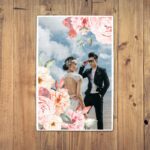 Puzzle Personalizat Magnetic - 96 de piese 20x28 cm o poza cu flori PZ08