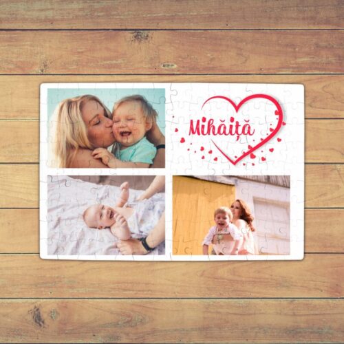 Puzzle Personalizat Magnetic - 96 de piese 20x28 cm 3 poze PZ04