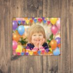 Puzzle Personalizat pentru copii - 30 de piese 19x24 cm o poza cu ornamente onomastice si text PZ023