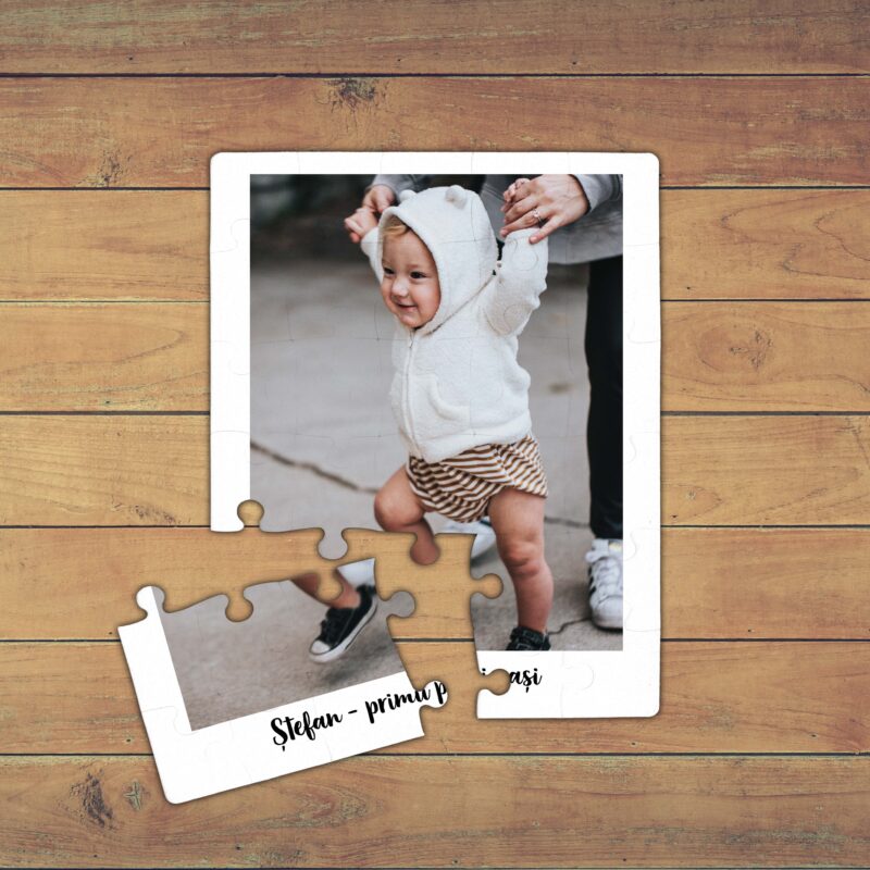 Puzzle Personalizat pentru copii - 30 de piese 19x24 cm o poza cu text PZ026 - imagine 2