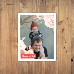 Puzzle Personalizat pentru copii - 30 de piese 19x24 cm o poza cu flori si text PZ029