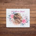 Puzzle Personalizat pentru copii - 30 de piese 19x24 cm o poza cu flori si text PZ032