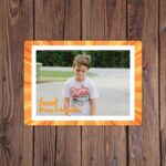 Puzzle Personalizat Magnetic - 63 de piese 13x18 cm o poza cu rama creativa si text PZ038