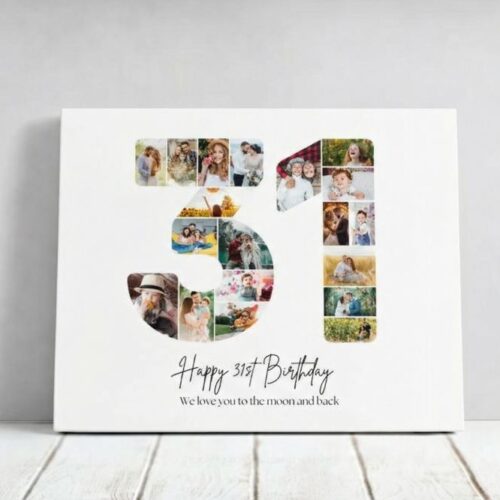 Tablou Personalizat Cadou Colaj Aniversare 31 de ani