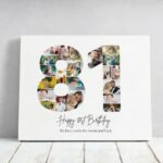 Tablou Personalizat Cadou Colaj Aniversare 81 de ani