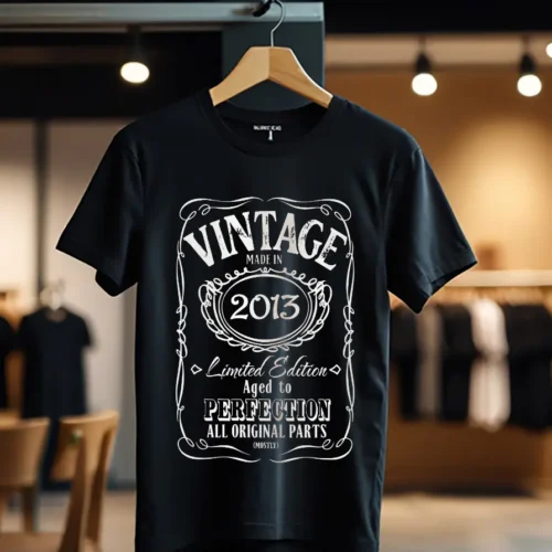 Tricou Personalizat Vintage Made In 2013 Aged to Perfection