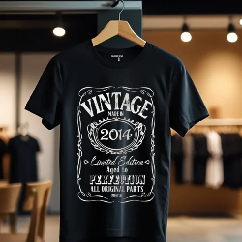 Tricou Personalizat Vintage Made In 2014 Aged to Perfection