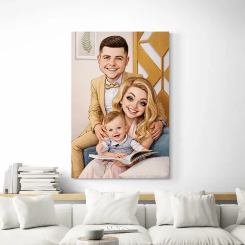 Tablou caricatură personalizat după poză