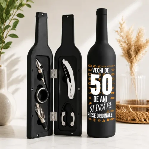 Set cadou accesorii pentru vin Vechi de ani și încă pe piese originale