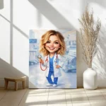 Tablou Canvas Caricatură Medic
