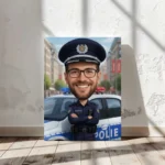 Tablou Canvas Caricatură Polițist
