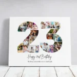 Tablou Personalizat Cadou Colaj Aniversare 23 de ani