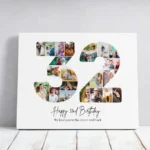 Tablou Personalizat Cadou Colaj Aniversare 32 de ani