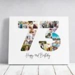 Tablou Personalizat Cadou Colaj Aniversare 73 de ani