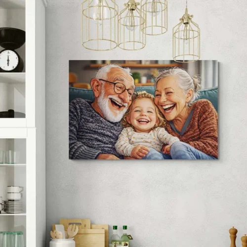 Tablou Personalizat Caricatură Bunici