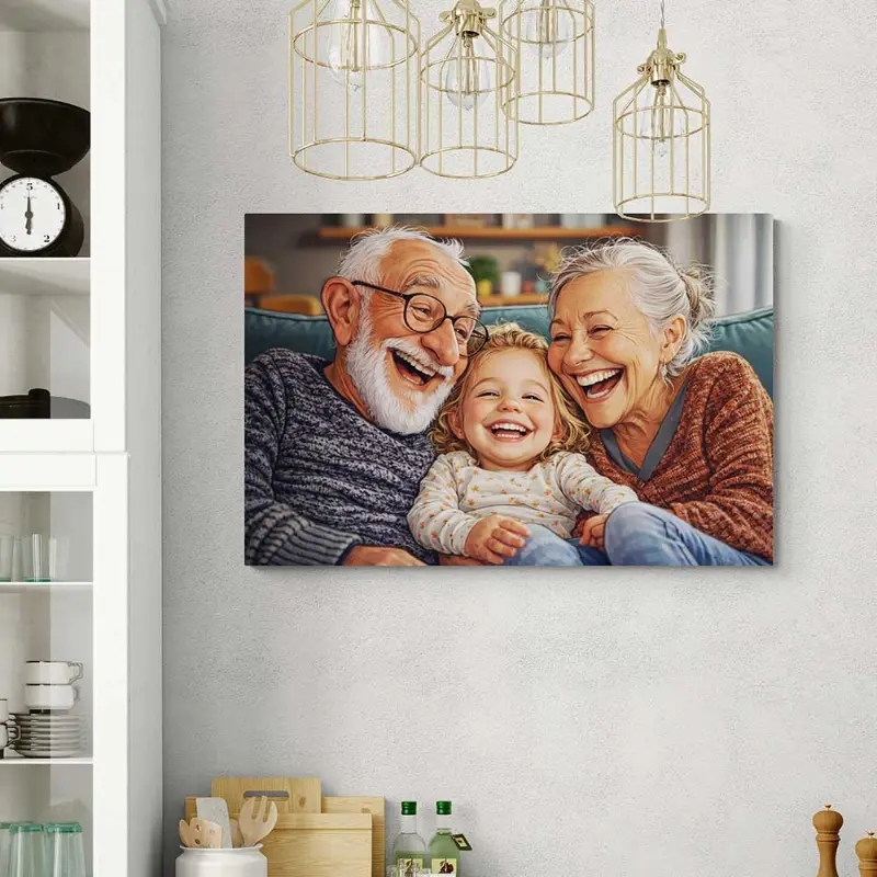 Tablou Personalizat Caricatură Bunici
