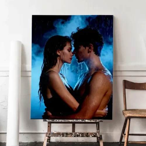 Tablou Personalizat Efect de ploaie Kiss in the Rain