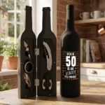Set cadou accesorii pentru vin Vechi de 50 de ani și încă pe piese originale
