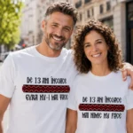 Tricouri Cuplu Personalizate - Aniversare Casatorie De 13 Ani Incoace
