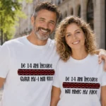 Tricouri Cuplu Personalizate - Aniversare Casatorie De 14 Ani Incoace