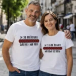 Tricouri Cuplu Personalizate - Aniversare Casatorie De 31 Ani Incoace