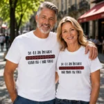 Tricouri Cuplu Personalizate - Aniversare Casatorie De 41 Ani Incoace