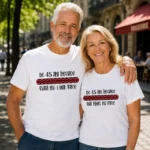 Tricouri Cuplu Personalizate - Aniversare Casatorie De 45 Ani Incoace