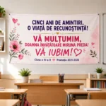 Banner Mesaj Promoție Învîțătoare