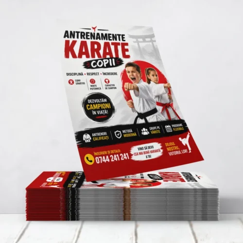 Flyere Antrenamente Karate Copii