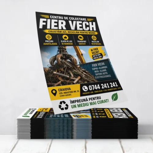 Flyere Centru de Colectare Fier Vechi