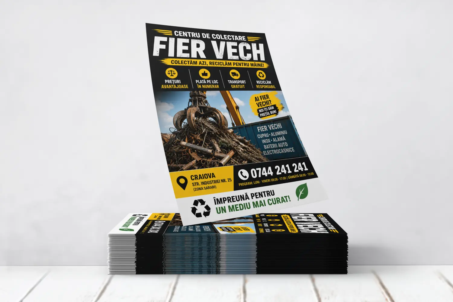 Flyere Centru de Colectare Fier Vechi