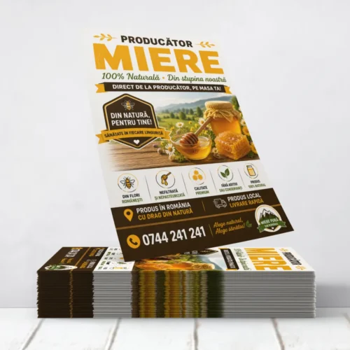 Flyere Miere Producator