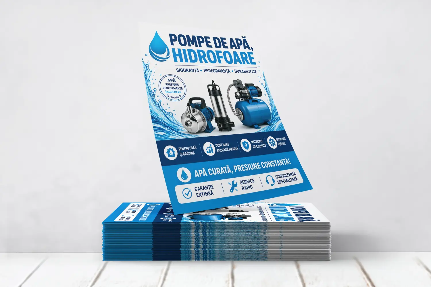 Flyere Pompe de Apa Hidrofoare